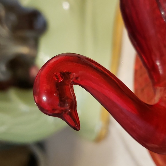 Adorable Art Deco glass powder dish with Lipstick holder - Picture 10 of 10